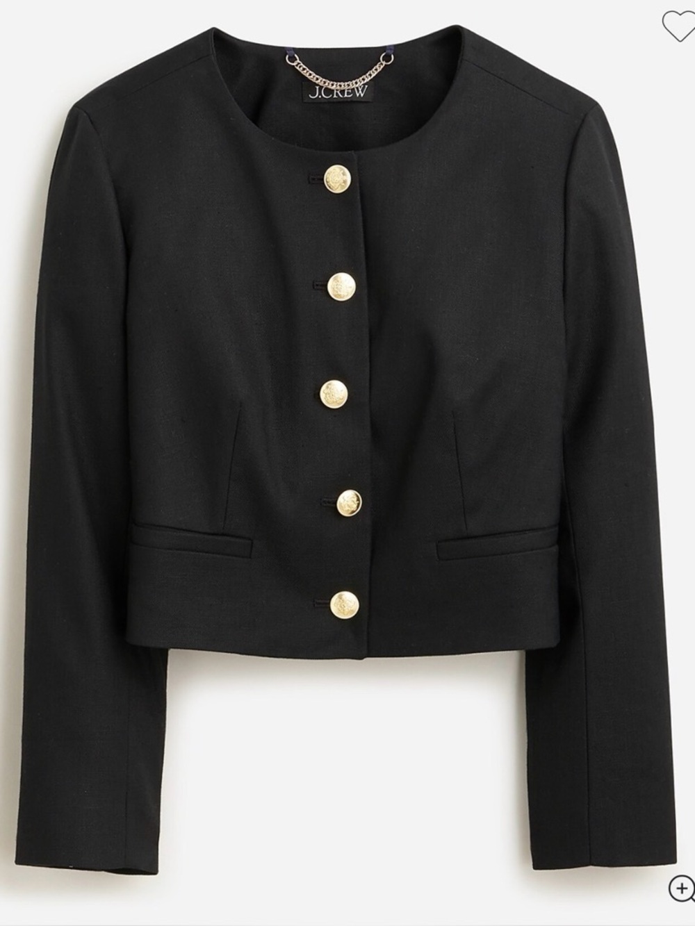 J Crew Louisa Lady Jacket in Stretch Linen blend NWT